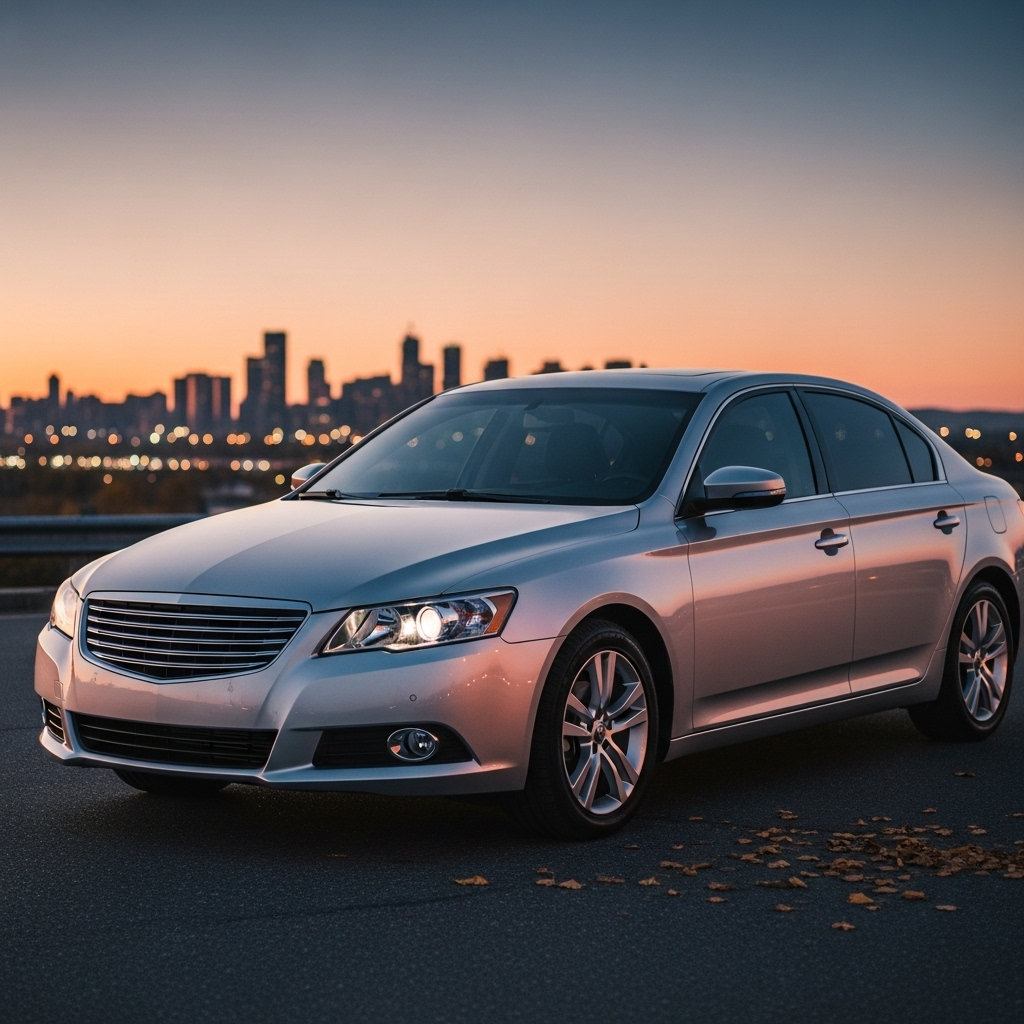A clean silver sedan after Storecreative service